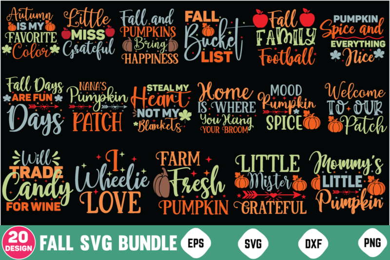 The Mega Fall Retro Svg Bundle fall design, fall, autumn, pumpkin, halloween, autumn design, fall leaves, thanksgiving, october, autumn leaves, spooky, leaves, leaf, fall colors, orange, cute, nature, season, ghost,