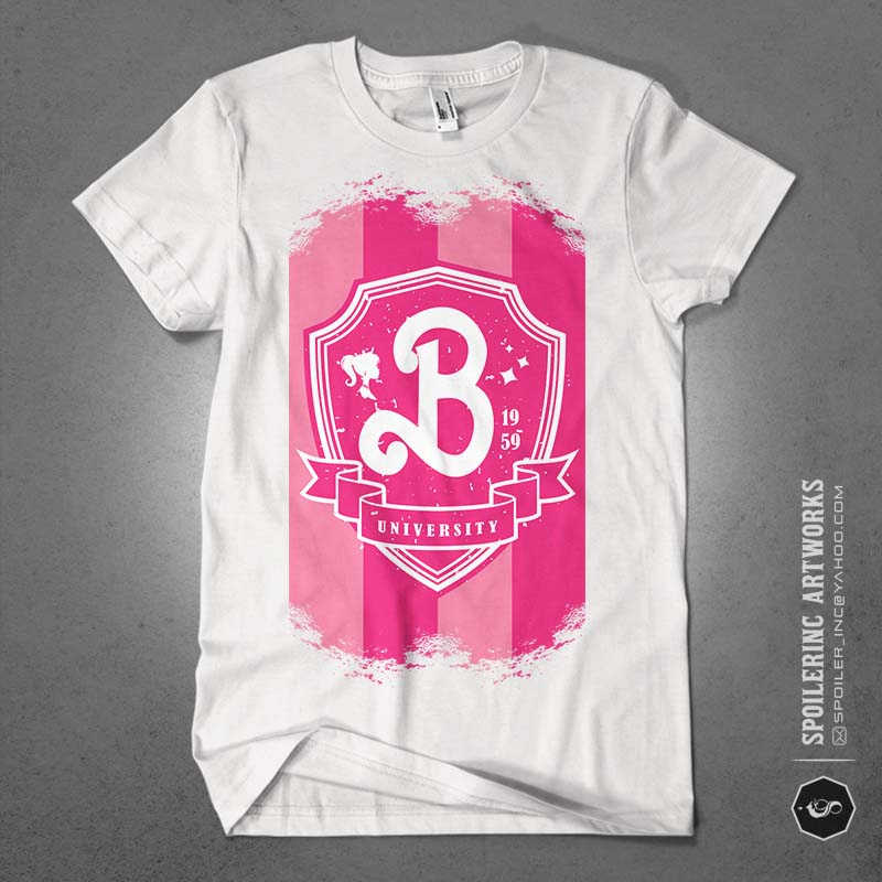 barbieland tshirt design bundle illustration