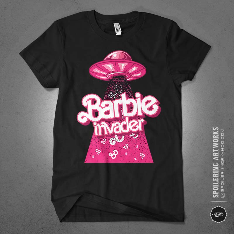 barbieland tshirt design bundle illustration