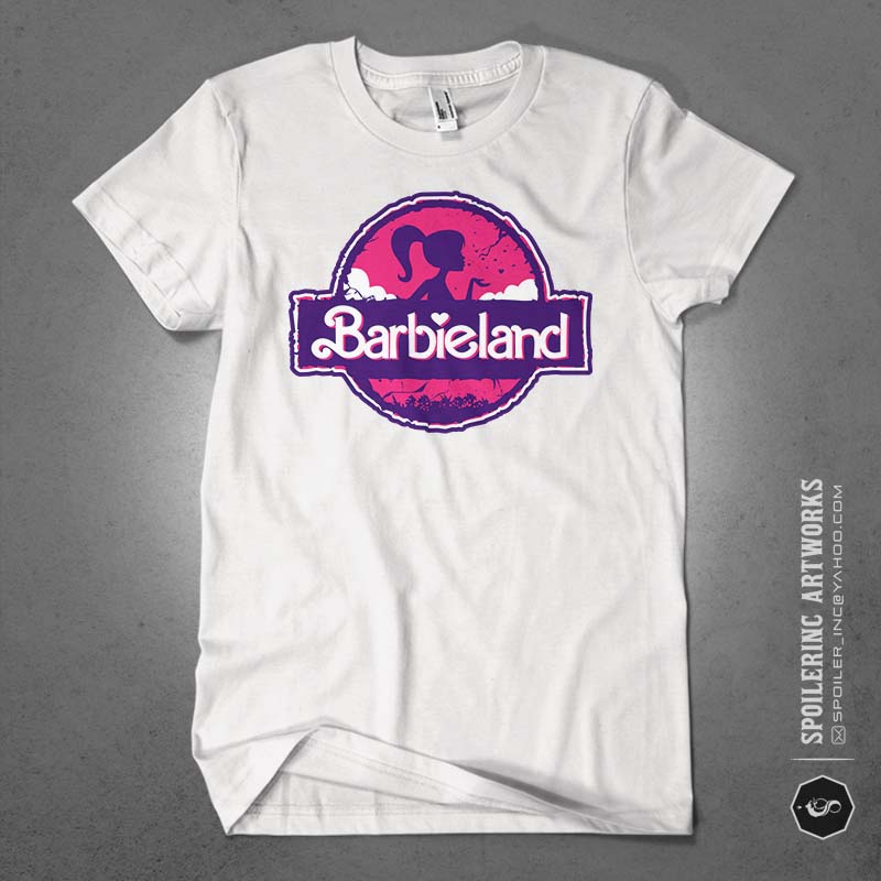 barbieland tshirt design bundle illustration