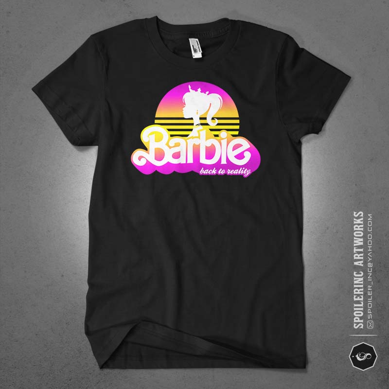 barbieland tshirt design bundle illustration