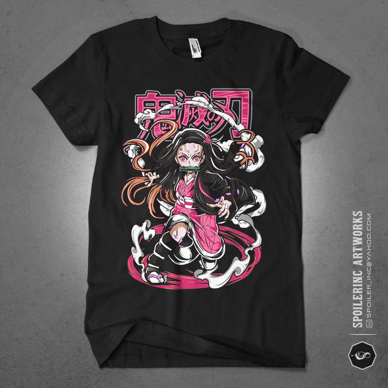 populer anime lover tshirt design bundle illustration part 7