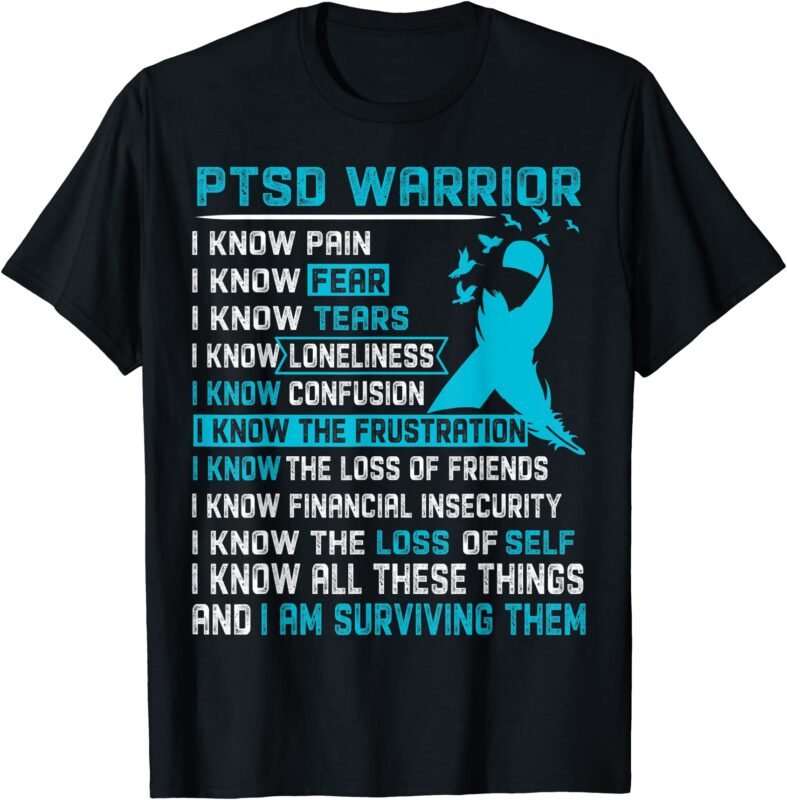 15 PTSD Awareness Shirt Designs Bundle For Commercial Use Part 5, PTSD ...