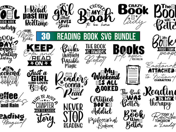 Reading books svg bundle, books svg t shirt design online