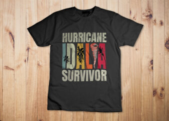Hurricane Idalia Survivor T-Shirt Design