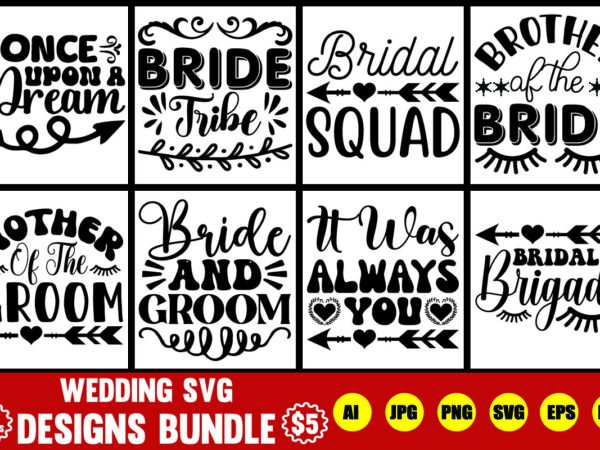 Wedding svg designs bundle