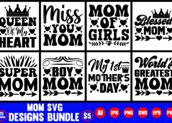 mom svg designs bundle