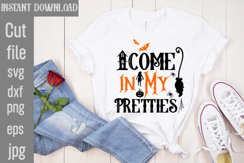 Come in My Pretties T-shirt Design,Batty for Daddy T-shirt Design,Spooky School counselor T-shirt Design,Pet all the pumpkins! T-shirt Design,Halloween T-shirt Design,Halloween T-Shirt Design Bundle,Halloween Vector T-Shirt Design, Halloween T-Shirt Design