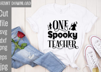 One Spooky Teacher T-shirt Design,Bad Witch T-shirt Design,Trick or Treat T-Shirt Design, Trick or Treat Vector T-Shirt Design, Trick or Treat , Boo Boo Crew T-Shirt Design, Boo Boo Crew