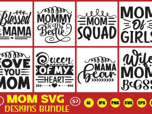 Mom svg designs bundle