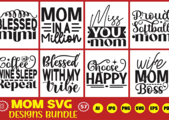 mom svg designs bundle