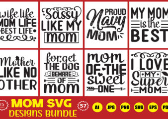 mom svg designs bundle