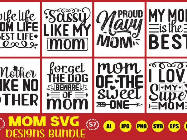 Mom svg designs bundle