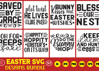 easter svg designs bundle