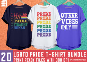 Lgbt quotes svg t-shirt bundle, pride svg, lgbtq svg t-shirt bundle, lesbian svg, gay pride, rainbow svg, equality, lgbt cut files, queer, proud ally, gay