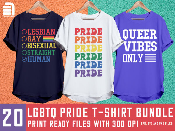 Lgbt quotes svg t-shirt bundle, pride svg, lgbtq svg t-shirt bundle, lesbian svg, gay pride, rainbow svg, equality, lgbt cut files, queer, proud ally, gay