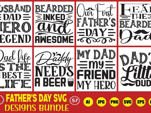 Father’s day svg designs bundle