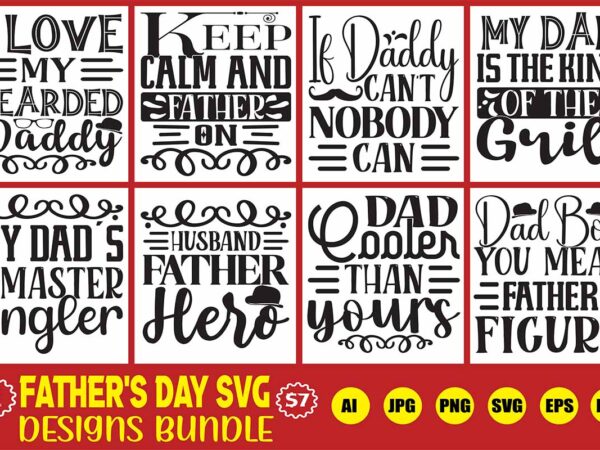 Father’s day svg designs bundle