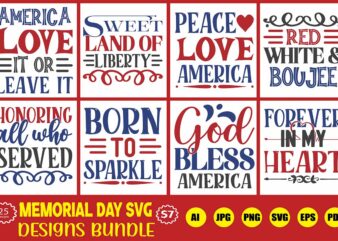 memorial day svg designs bundle