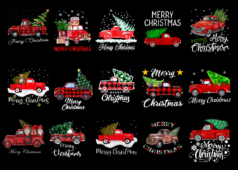 15 Red Truck Christmas Tree Shirt Designs Bundle For Commercial Use Part 1, Red Truck Christmas Tree T-shirt, Red Truck Christmas Tree png file, Red Truck Christmas Tree digital file,