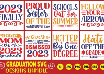 graduation svg designs bundle