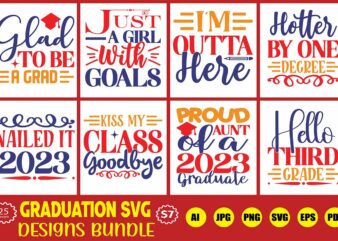 graduation svg designs bundle