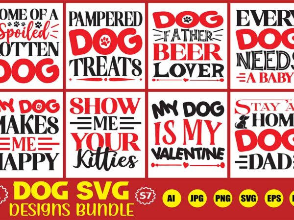 Dog svg designs bundle