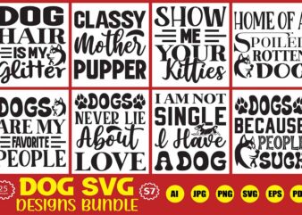 dog svg designs bundle