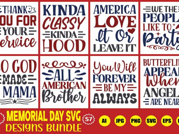 Memorial day svg designs bundle