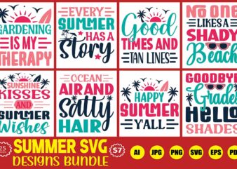 summer svg designs bundle