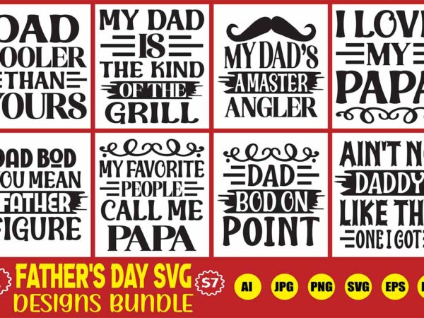Father’s day svg designs bundle
