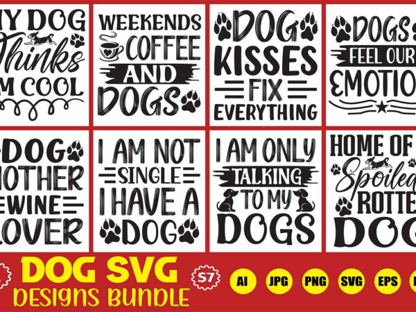 Dog svg designs bundle