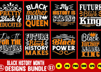 black history month svg designs bundle