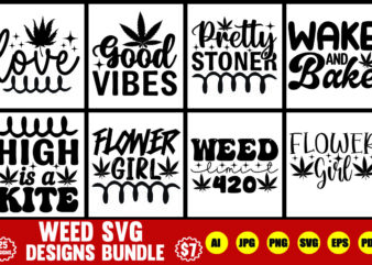 weed svg designs bundle
