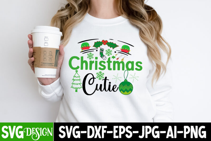 Christmas Cutie T-Shirt Design, Christmas Cutie Vector T-Shirt Design, Christmas SVG Design, Christmas Tree Bundle, Christmas SVG bundle Quotes ,Christmas CLipart Bundle, Christmas SVG Cut File Bundle Christmas SVG Bundle,