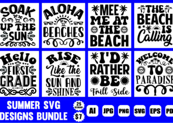 Summer svg designs bundle