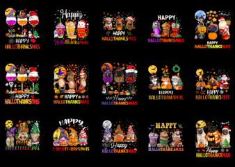 15 Hallothanksmas Shirt Designs Bundle For Commercial Use Part 1, Hallothanksmas T-shirt, Hallothanksmas png file, Hallothanksmas digital file, Hallothanksmas gift, Hallothanksmas download, Hallothanksmas design AMZ