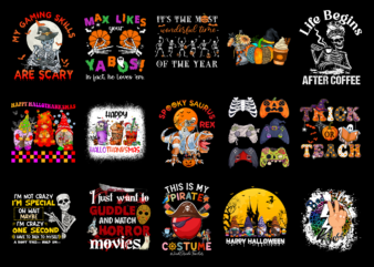 15 Halloween Shirt Designs Bundle For Commercial Use Part 10, Halloween T-shirt, Halloween png file, Halloween digital file, Halloween gift, Halloween download, Halloween design RD