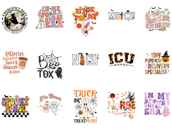 15 nurse halloween shirt designs bundle for commercial use part 11, nurse halloween t-shirt, nurse halloween png file, nurse halloween digital file, nurse halloween gift, nurse halloween download, nurse halloween design amz