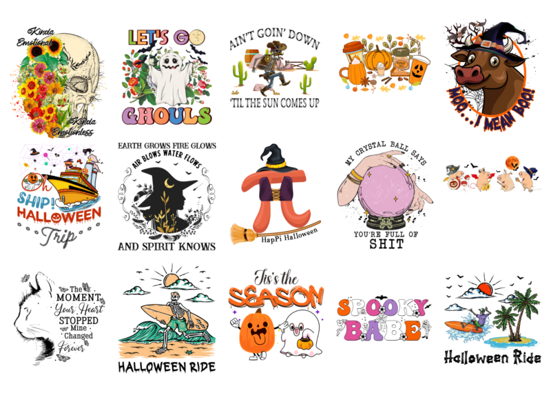 15 Halloween Shirt Designs Bundle For Commercial Use Part 11, Halloween T-shirt, Halloween png file, Halloween digital file, Halloween gift, Halloween download, Halloween design RD