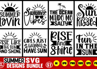 summer svg designs bundle