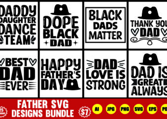 Father's day svg designs bundle
