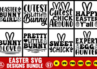 easter svg designs bundle