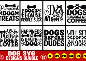 dog svg designs bundle