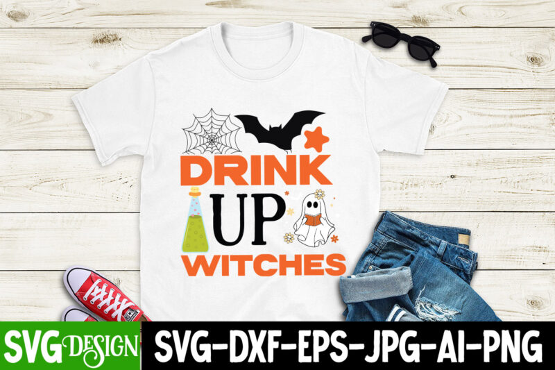 Drink Up Witches T-Shirt Design, Drink Up Witches Vector t-Shirt Design, SVGs,quotes-and-sayings,food-drink,print-cut,on-sale, Happy Hallothanksmas T-Shirt Design, Happy Hallothanksmas Vector T-Shirt Design, Boo Boo Crew T-Shirt Design, Boo Boo Crew Vector