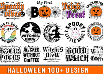 Halloween T shirt Design Bundle, Kid Halloween Shirt Design, Mom Halloween Shirt Design