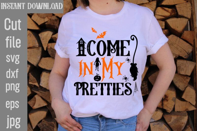 Come in My Pretties T-shirt Design,Batty for Daddy T-shirt Design,Spooky School counselor T-shirt Design,Pet all the pumpkins! T-shirt Design,Halloween T-shirt Design,Halloween T-Shirt Design Bundle,Halloween Vector T-Shirt Design, Halloween T-Shirt Design