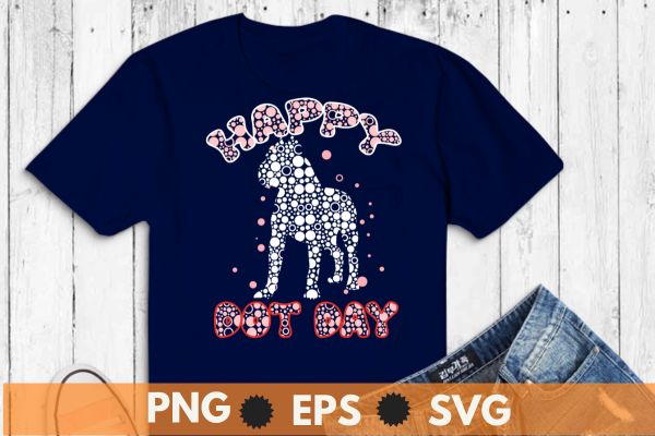 Happy dot day dogs Dot Shirt International Dot Day Polka Dot For kids T-Shirt design vector, september 15th, celebrate dot day, funny tee, Polka Dot, International Dot Day,