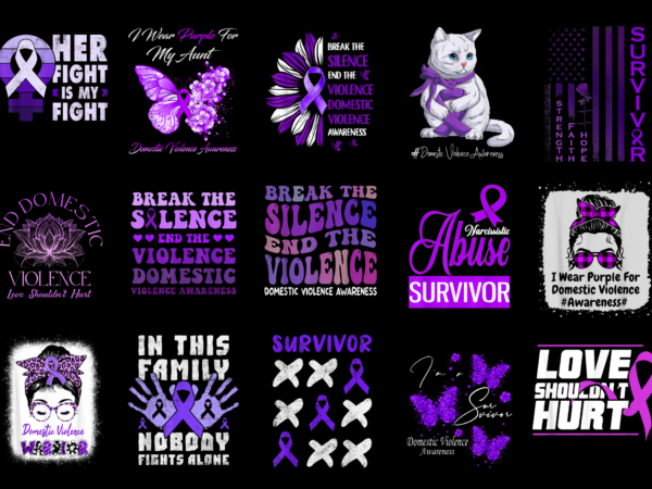 15 domestic violence shirt designs bundle for commercial use part 2, domestic violence t-shirt, domestic violence png file, domestic violence digital file, domestic violence gift, domestic violence download, domestic violence design amz