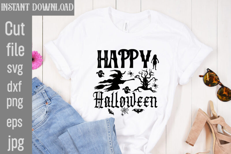 Halloween T-shirt Designs Bundle,Bad Witch T-shirt Design,Trick or Treat T-Shirt Design, Trick or Treat Vector T-Shirt Design, Trick or Treat , Boo Boo Crew T-Shirt Design, Boo Boo Crew Vector